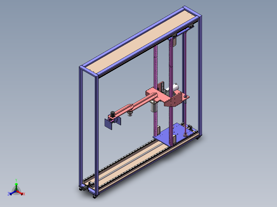 自动砌砖机器人sw16可编辑正等轴测图