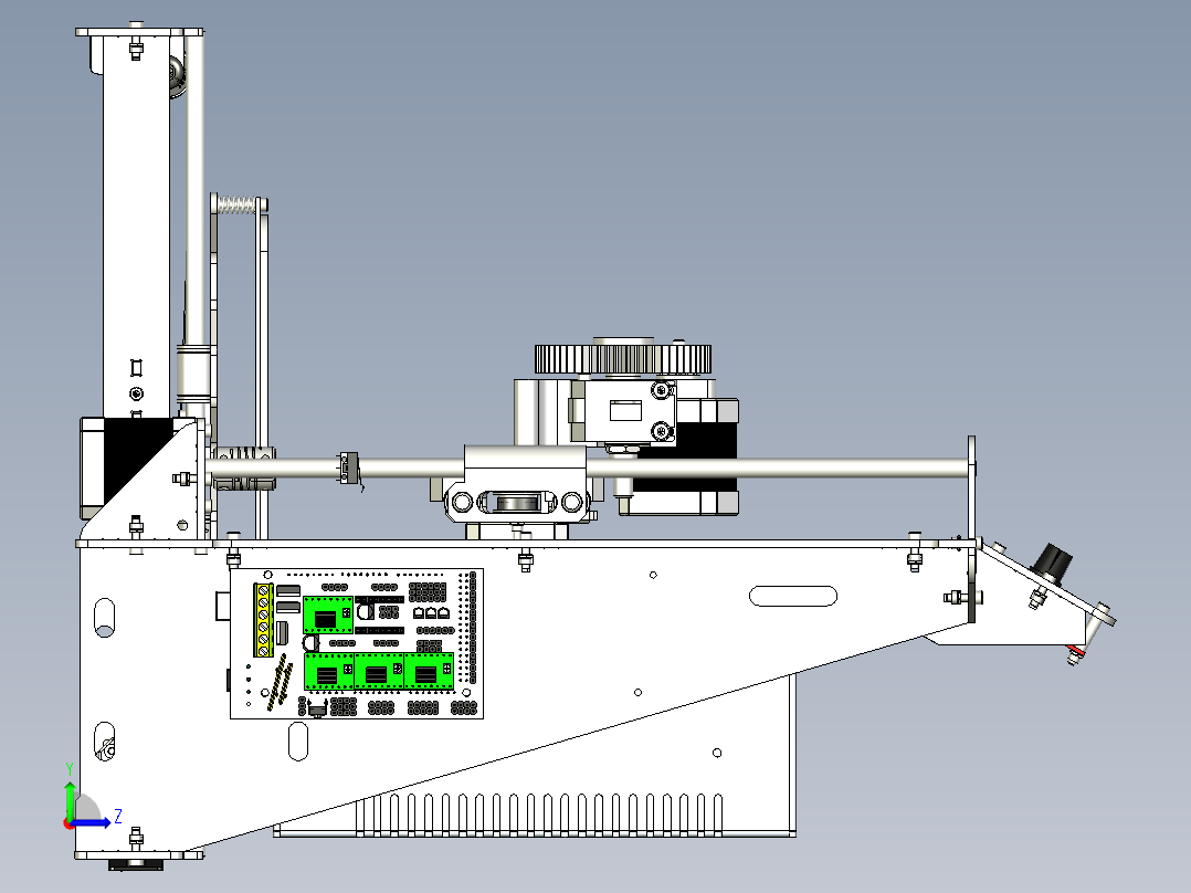 Prusa i3 3D打印机左视图