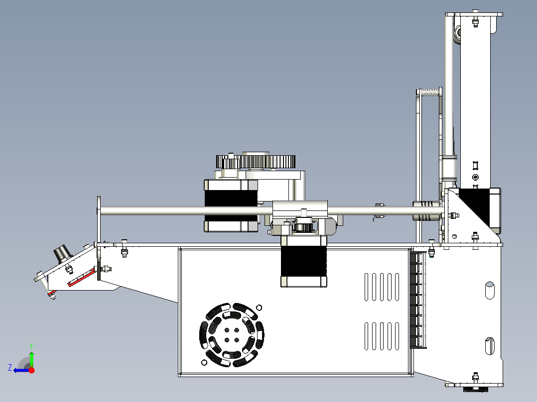 Prusa i3 3D打印机右视图