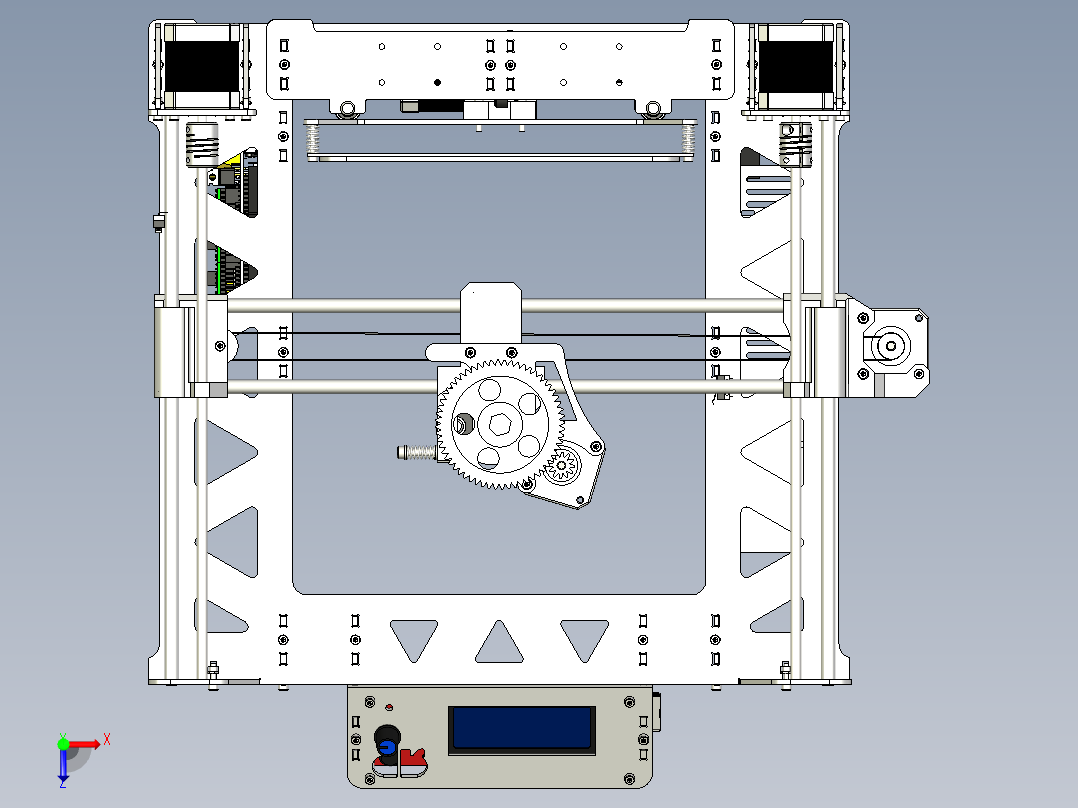 Prusa i3 3D打印机俯视图
