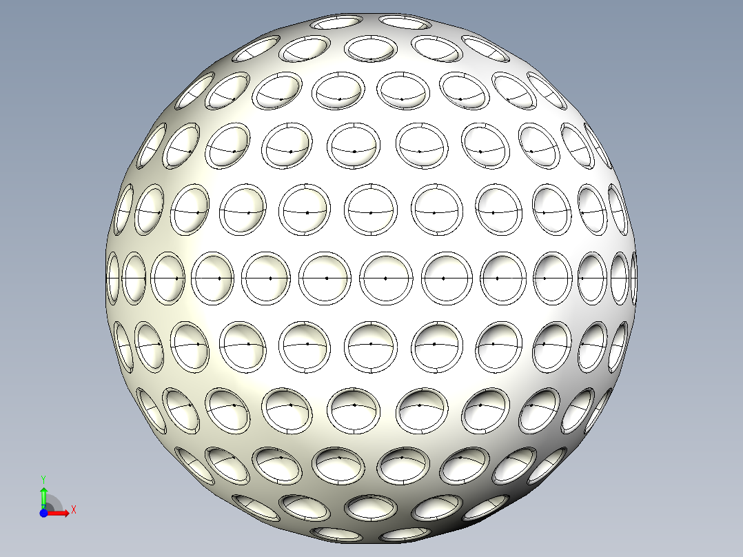 高尔夫球25前视图