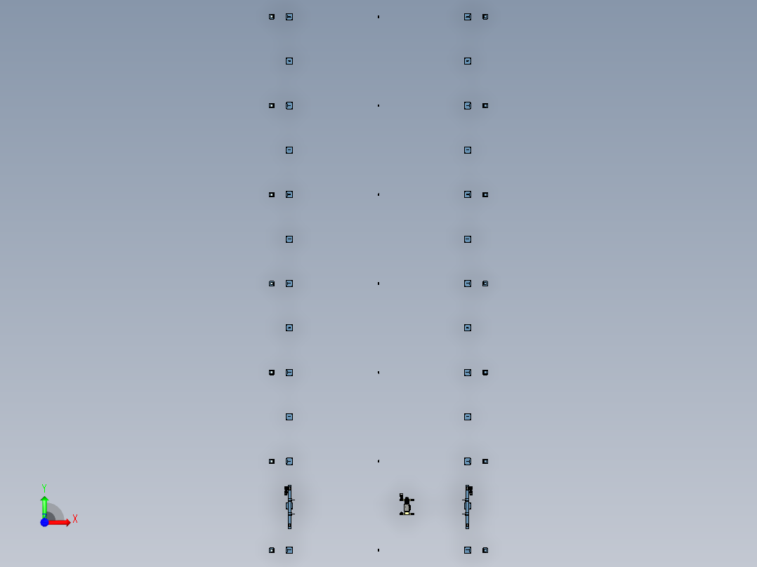 桥式起重机结构前视图