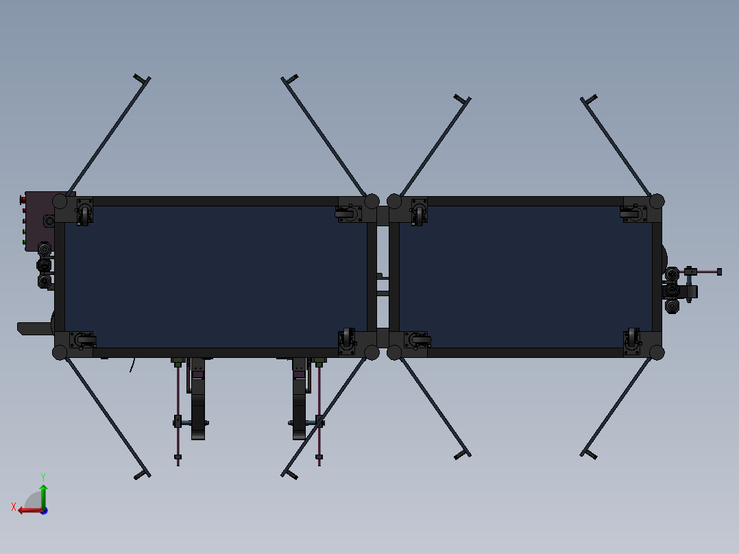 CCD自动检测、组装一体机后视图
