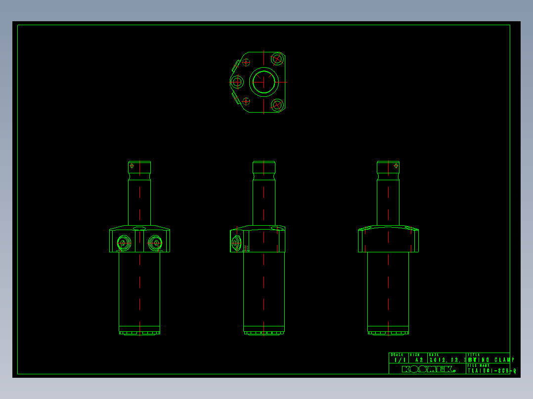 KOSMEKTLA1601-2CR-Q多系列多零件图纸模型