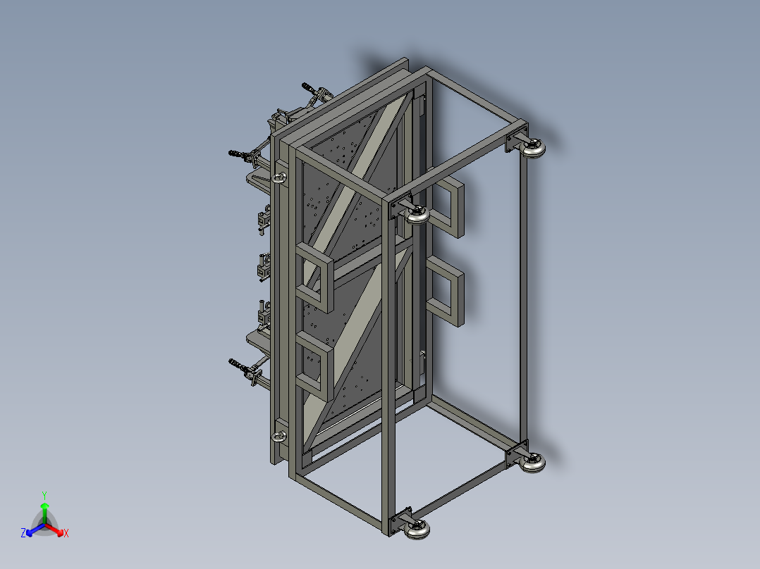 PANEL END RR COMPT 控制夹具
