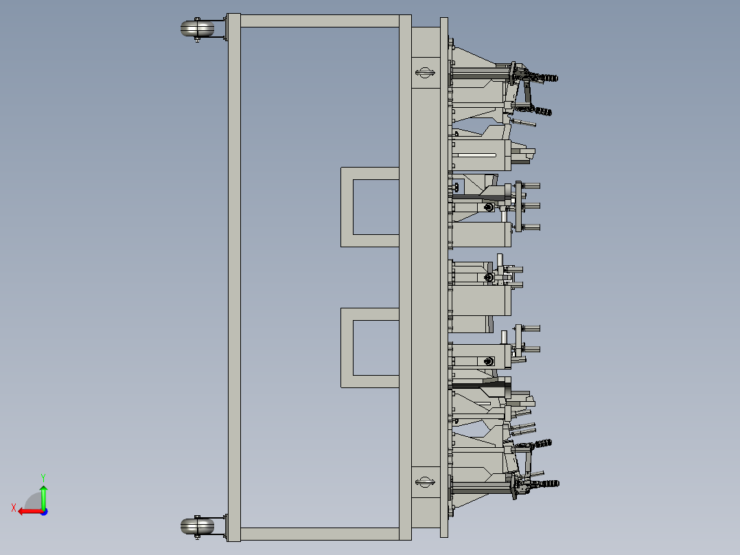 PANEL END RR COMPT 控制夹具后视图