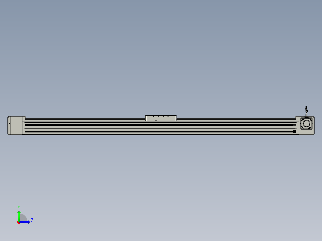 威洛博直线电机模组EB20-L224-S1800-R-ZP75-MS3-5K左视图