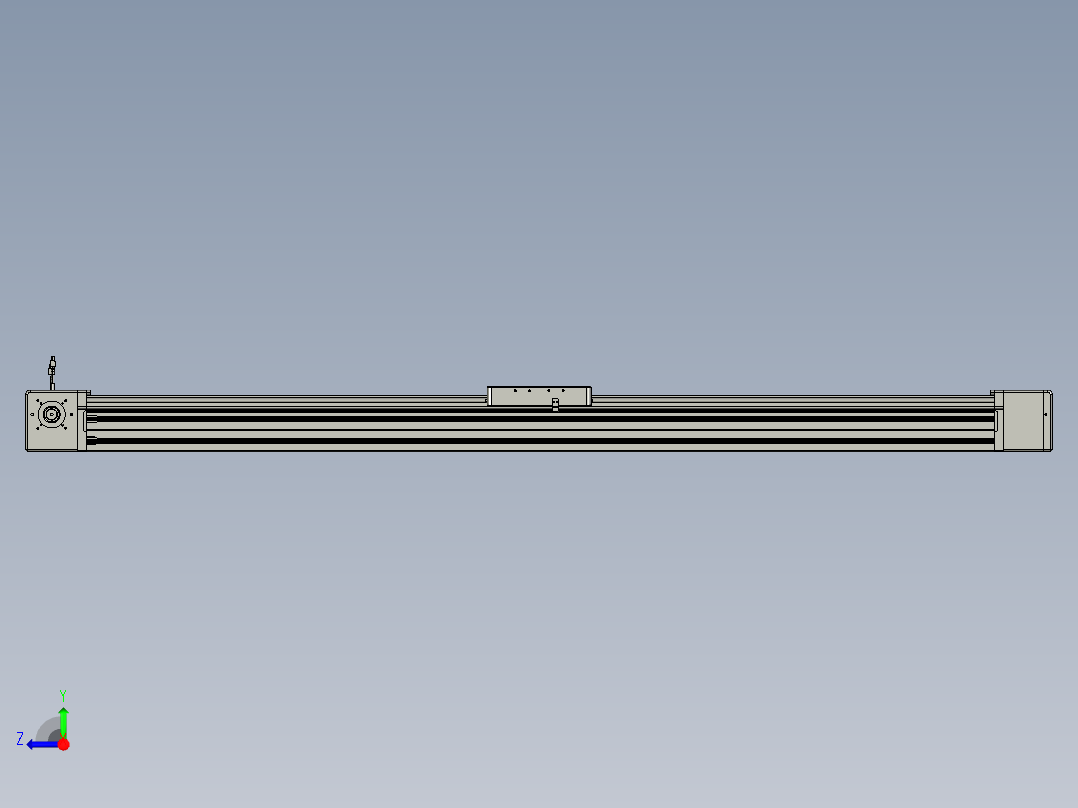 威洛博直线电机模组EB20-L224-S1800-R-ZP75-MS3-5K右视图