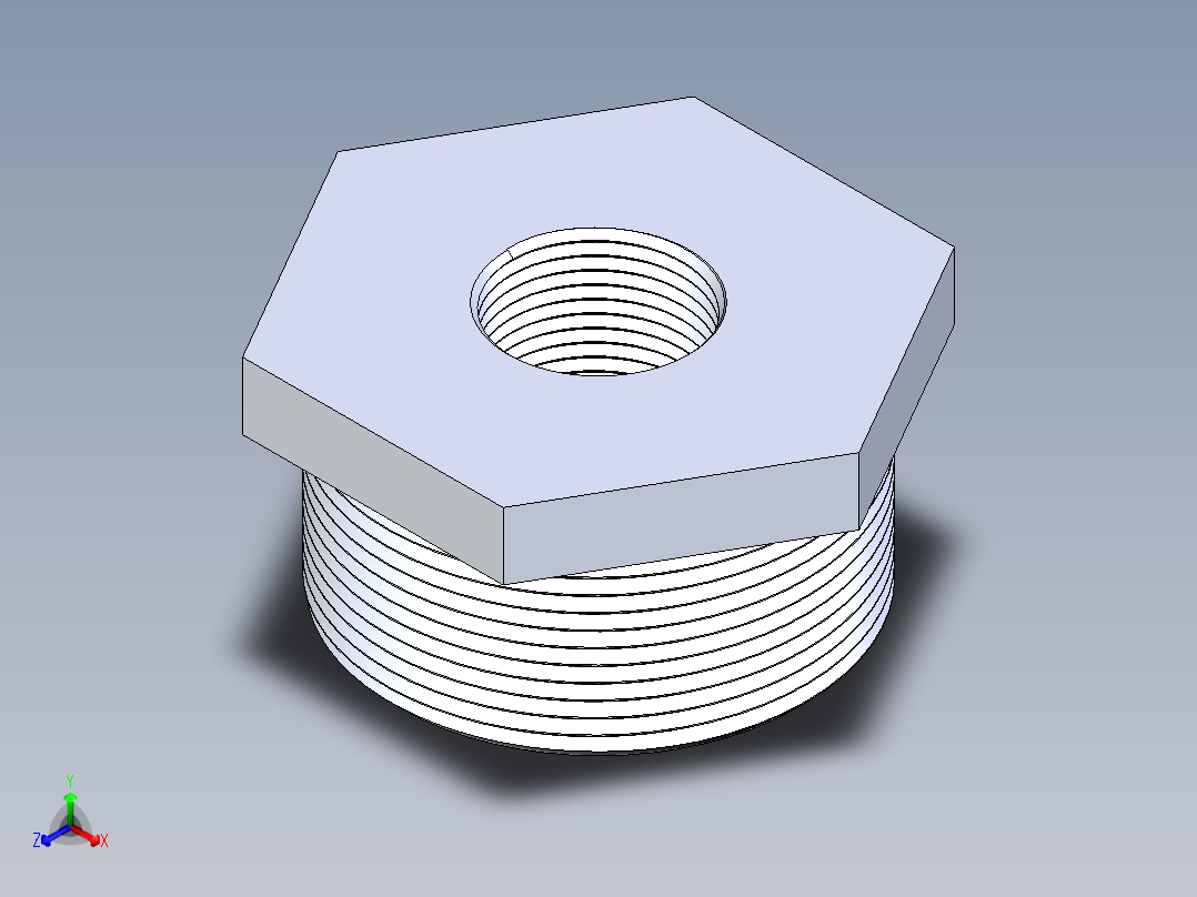 聚氯乙烯配件18-Sch80_ReducerBushing_MPTxFPT_839-248_2in x 0.75in正等轴测图