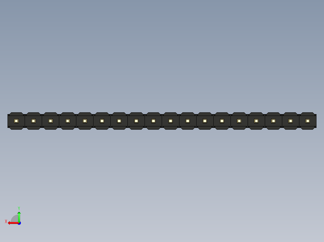 彩色公头100mil（2.54mm）系列-DS1021_black_1x18p_100mil_Type1_rev1.0后视图