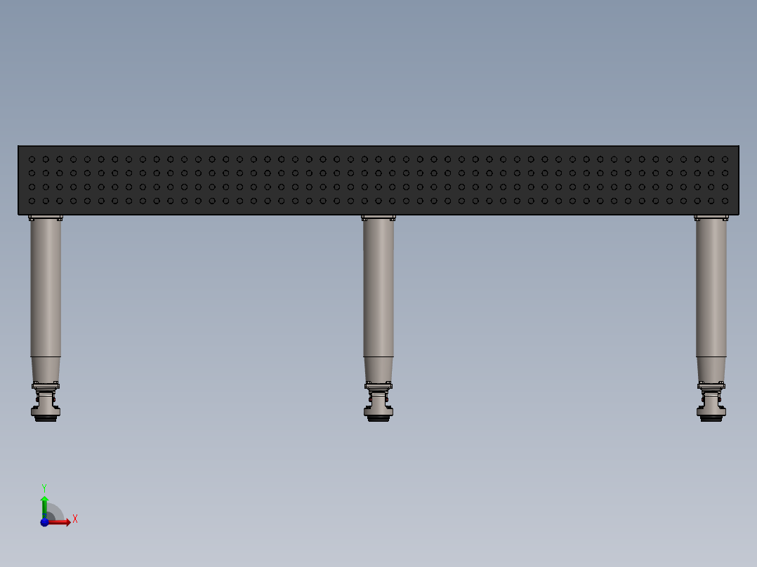焊接夹具工作台前视图