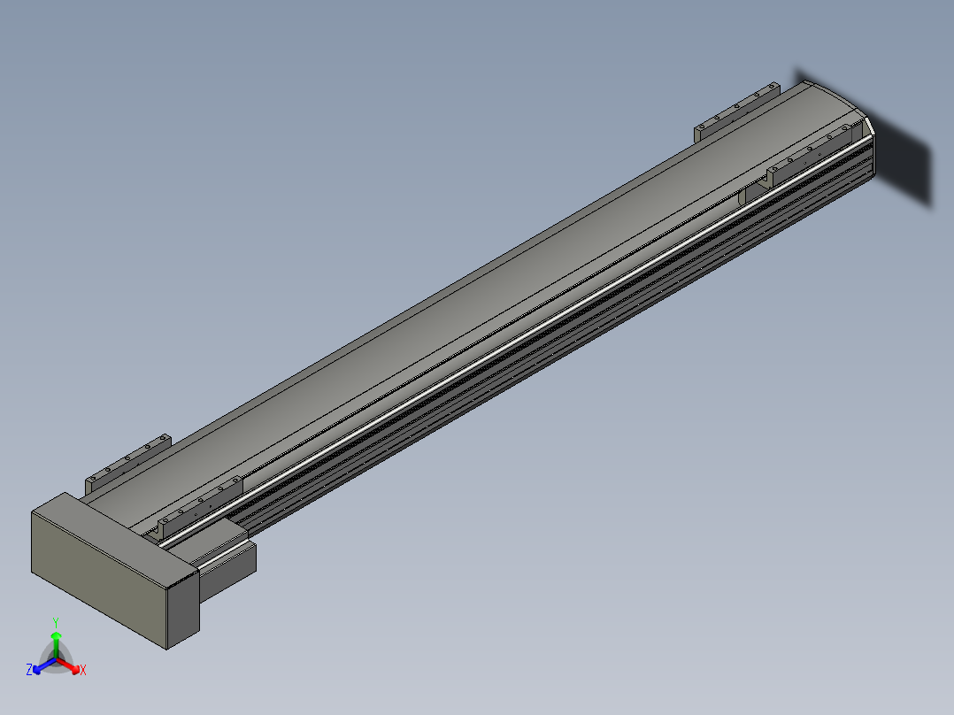 直线模组WG-LHA12-S900-L设计图纸