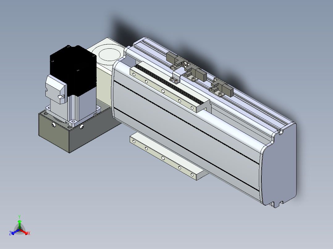同步带滑台-半封闭B13H-L45-S50-LU-P40-D3