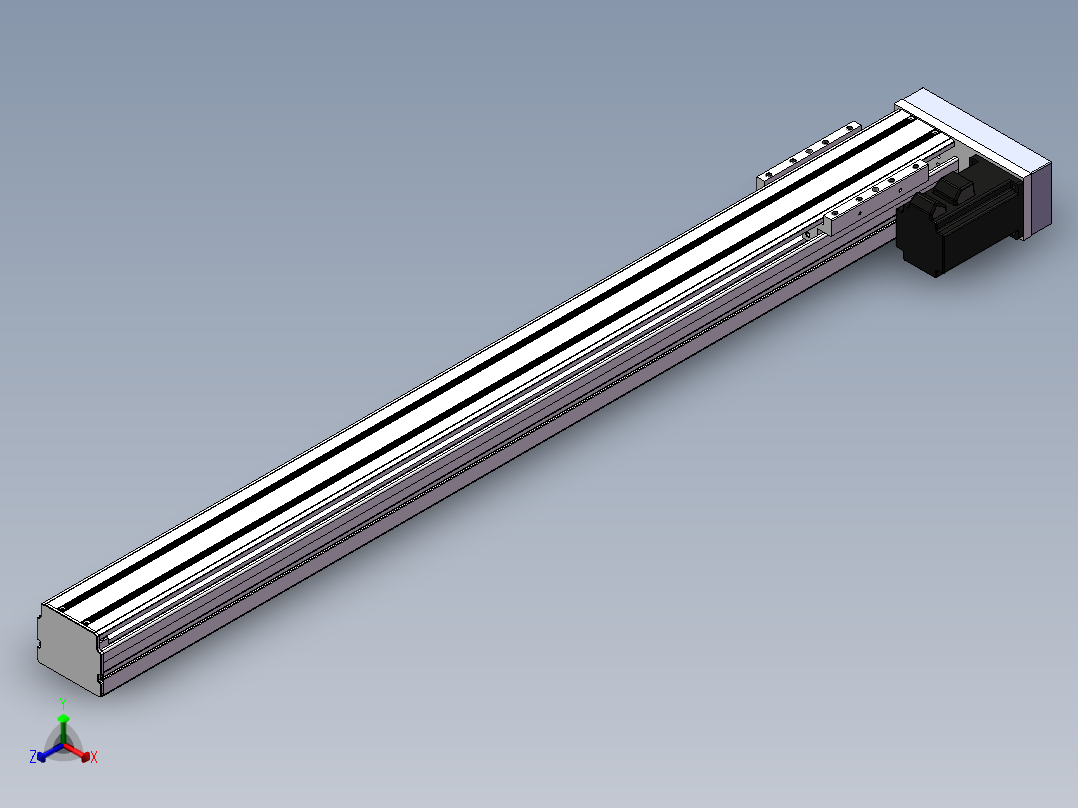 精密模组MY80D-T10-850L-BR-P20B-C4-C正等轴测图