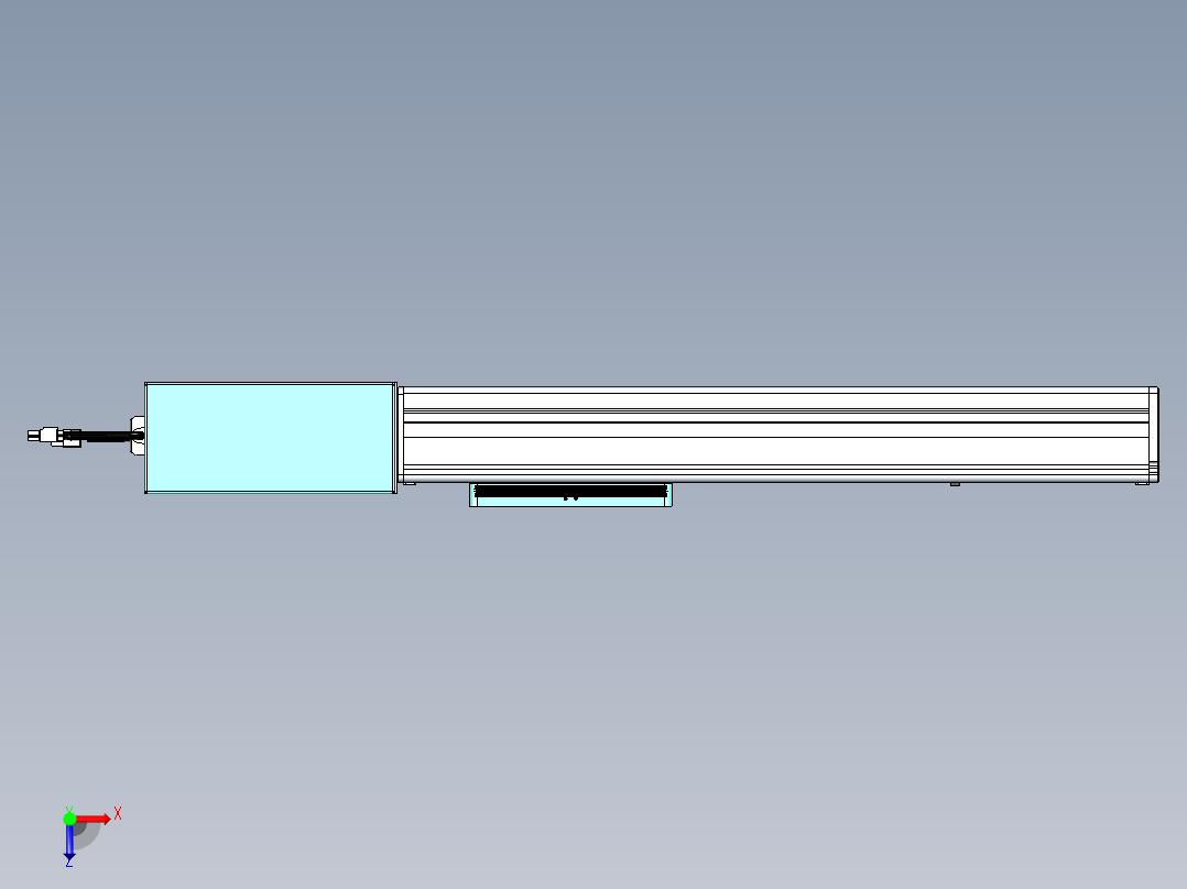 威洛博VBC同步带传动一无尘环境VBC14-L45-S300-BR-ZP75-C3俯视图