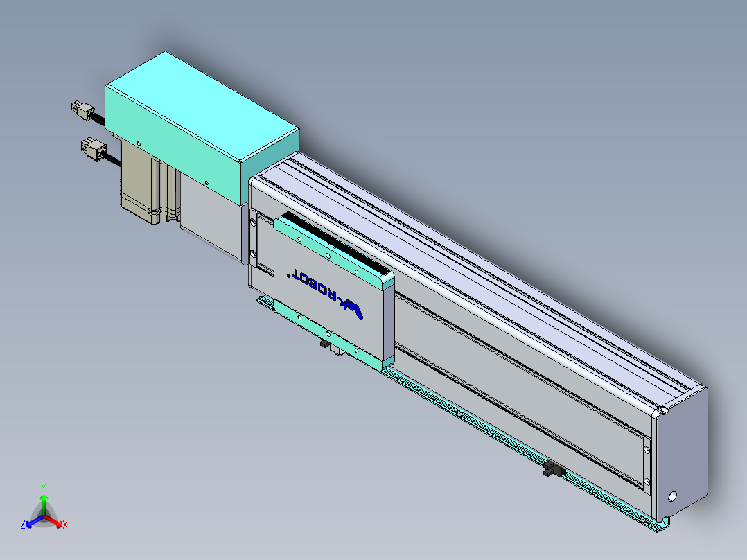 威洛博VBC同步带传动一无尘环境VBC14-L45-S300-BR-ZP75-C3正等轴测图