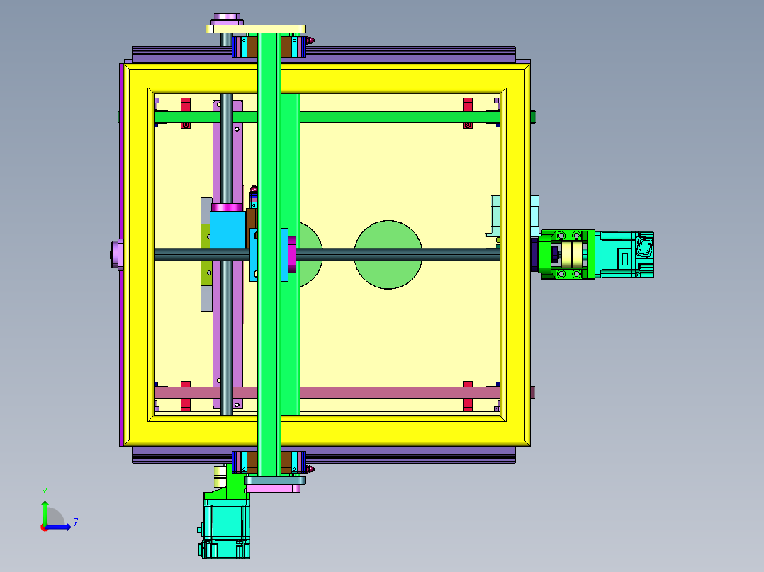 粉末挤出技术金属陶瓷3D打印机左视图
