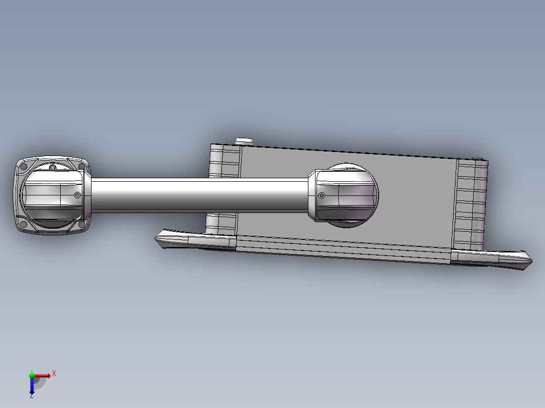 向下顶座+90度箱体连接器+控制箱俯视图