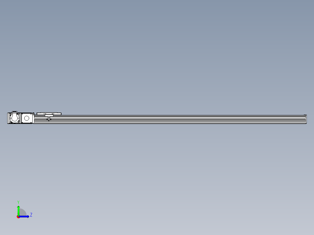 同步带全封闭直线模组TPA-HCB-110D-90-L1450-ML-C-P40-N3左视图