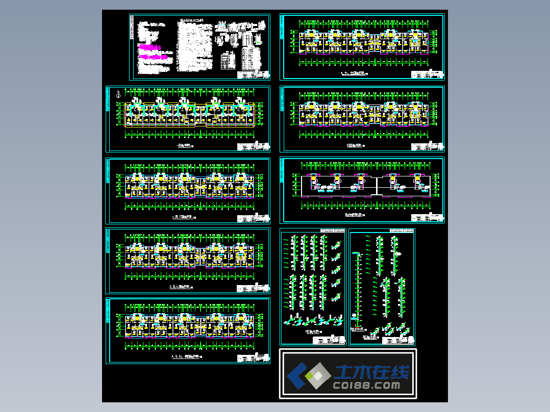 高层住宅地板辐射采暖通风设计施工图