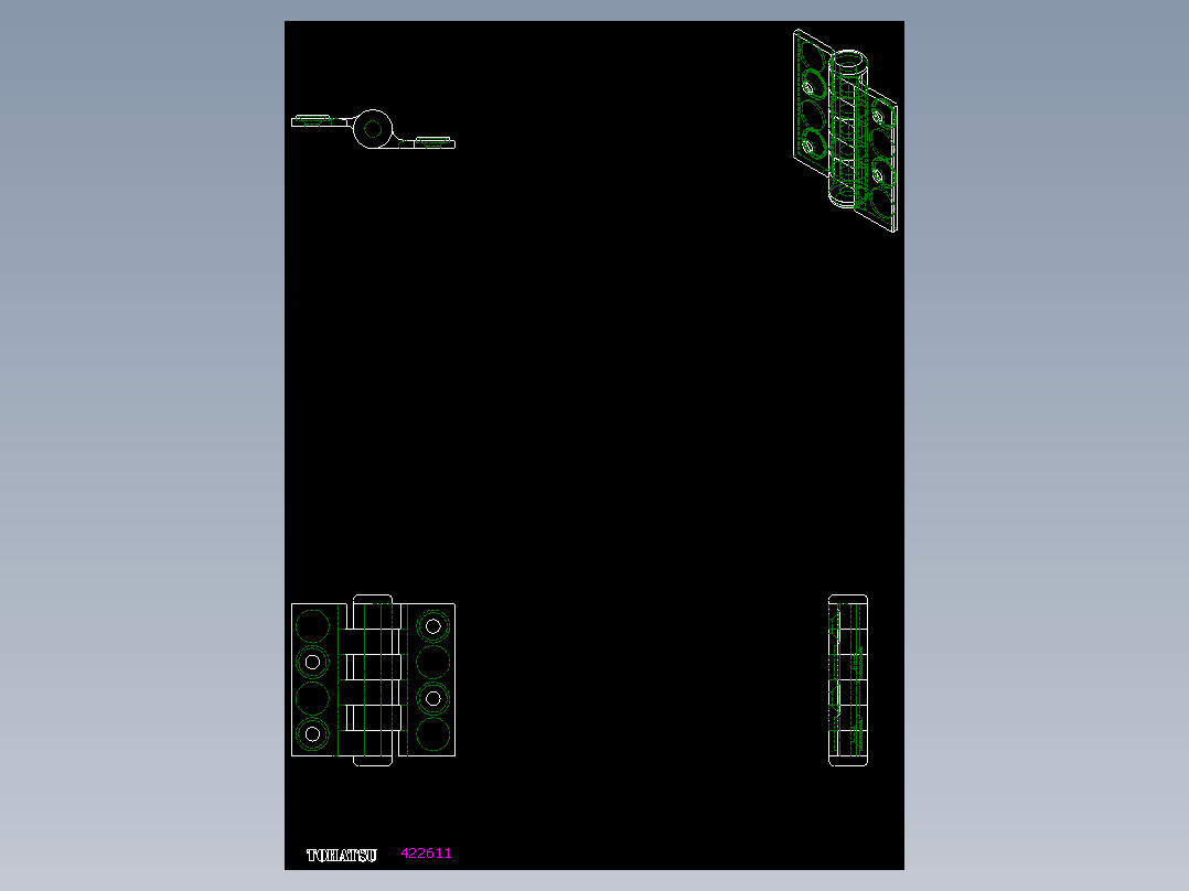 工程塑膠鉸鏈CFC-2D多系列多零件图纸模型