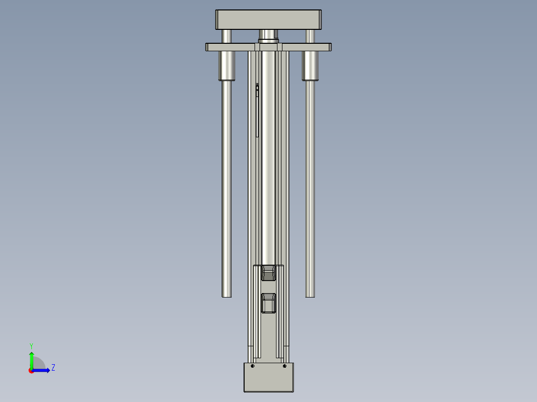 12VZ电动缸-VZ5D-S250-BD左视图