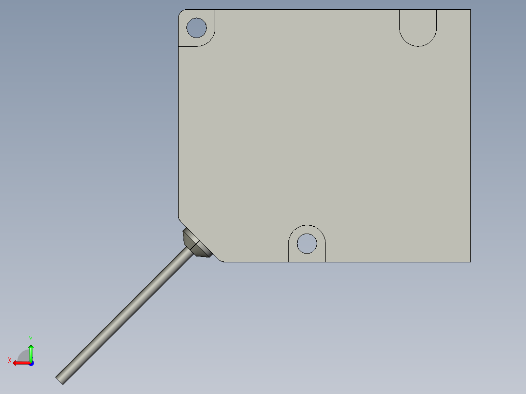 基恩士LV-H300R_kc图纸模型后视图