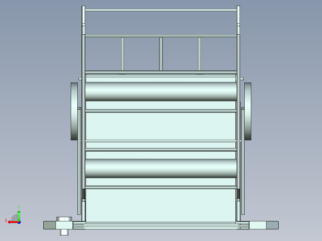 绿色收割机green-harvester-x_t后视图