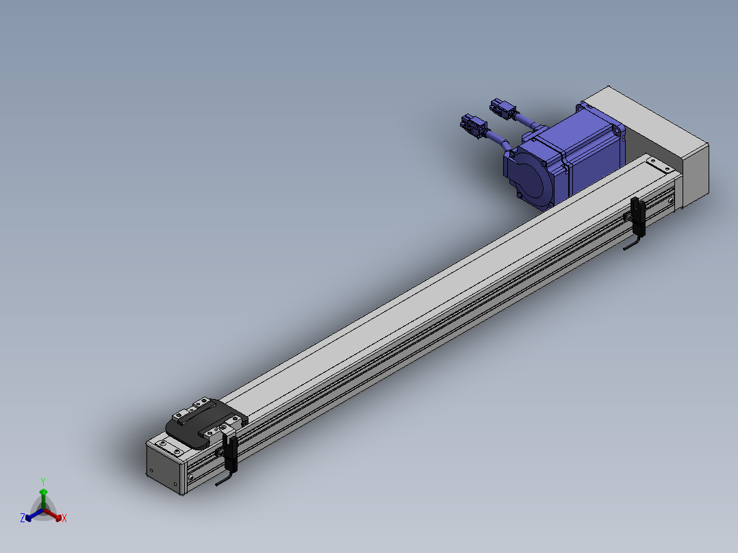 精密模组MY50-T10-550L-BL-P20B-C4-C正等轴测图