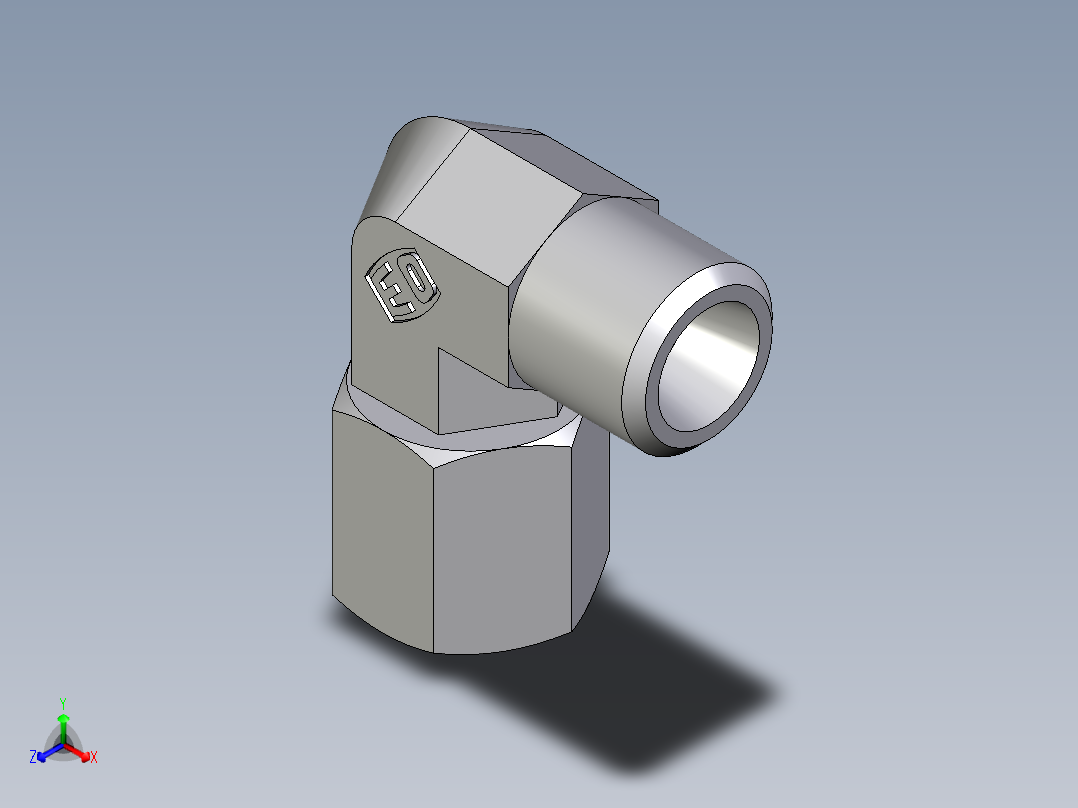 卡套式工业通用硬管接头EO_Swivel_nut_elbow_EW06LOMD71
