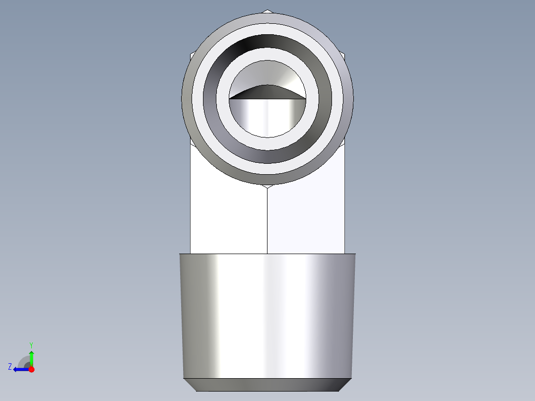 卡套式工业通用硬管接头EO_Male_stud_elbow_WE06LLR71X右视图