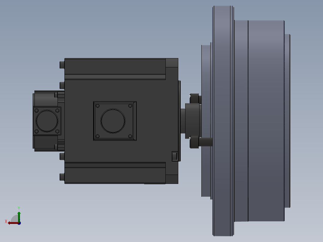 全自动冲床联动线sw21可编辑后视图