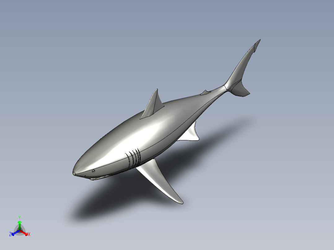 大白鲨鱼<span style='color: red'>模型</span><span style='color: red'>3D</span><span style='color: red'>图纸</span> <span style='color: red'>Solidworks</span><span style='color: red'>设计</span> <span style='color: red'>附</span>STEP