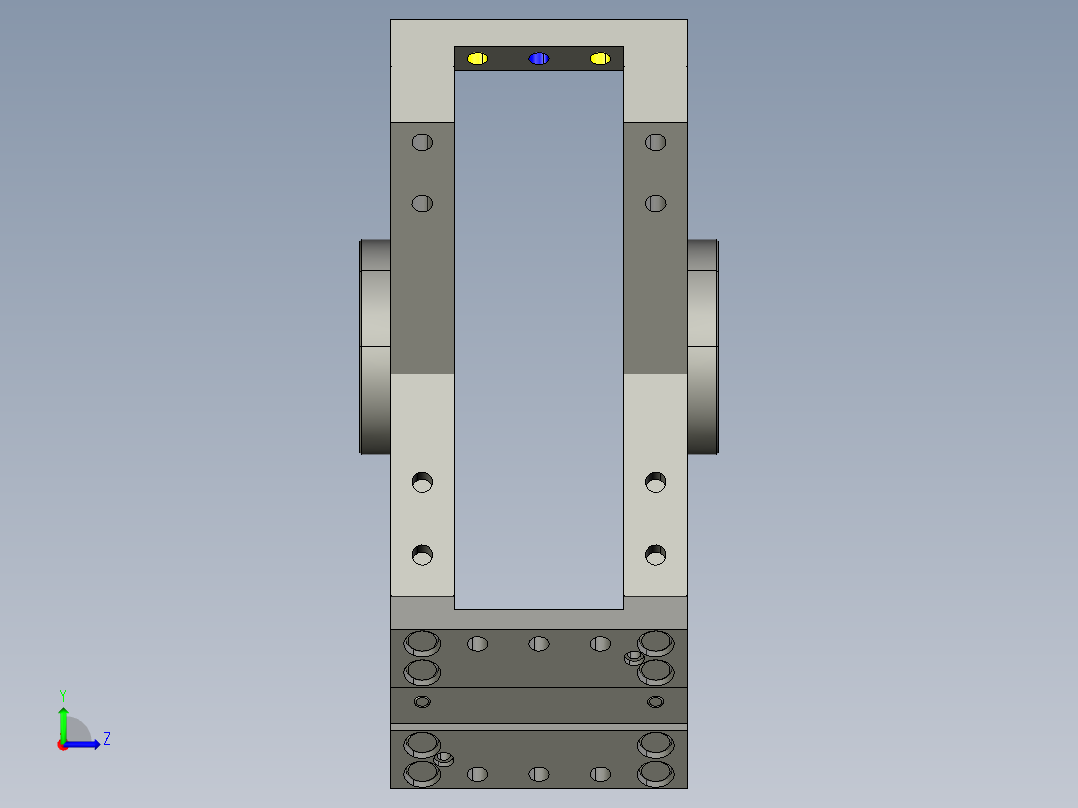 德克斯TUNKERS气缸数模A03_SCHWENKTRAVERSE左视图