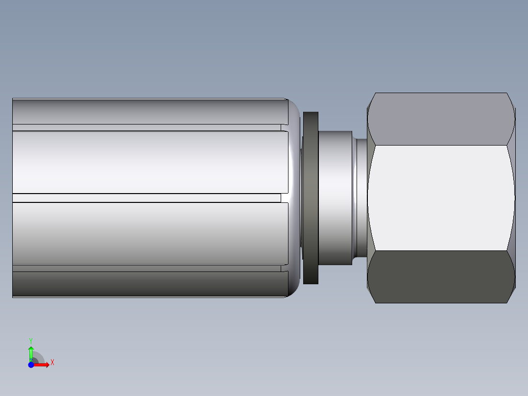 C970系列-24°重型直头前视图