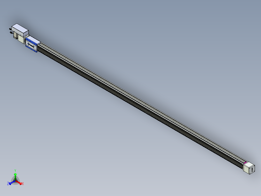 威洛博LB.GB同步带传动--欧规系列GB8-L96-S3400-BR-P75正等轴测图