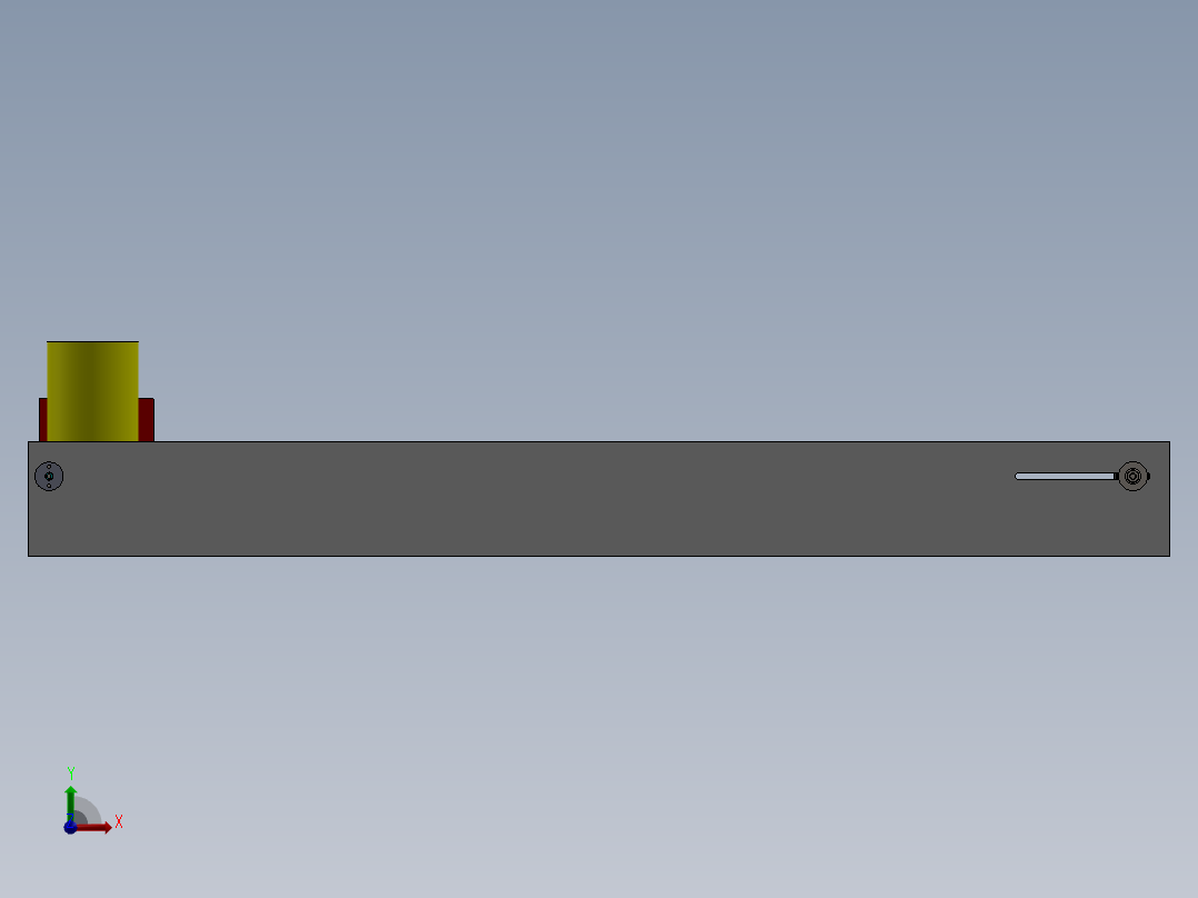 皮带输送机 (90)前视图