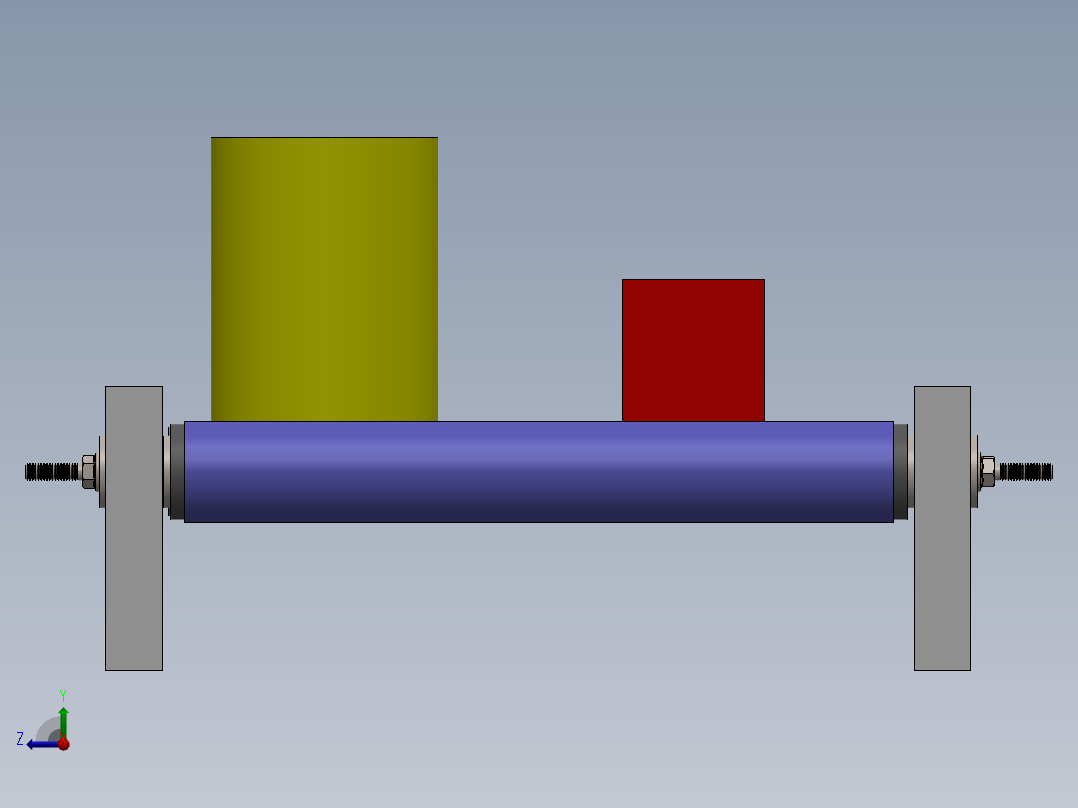 皮带输送机 (90)右视图