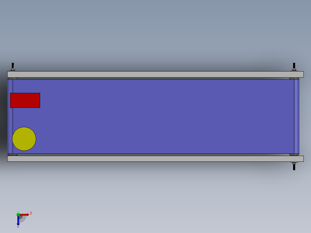 皮带输送机 (90)俯视图