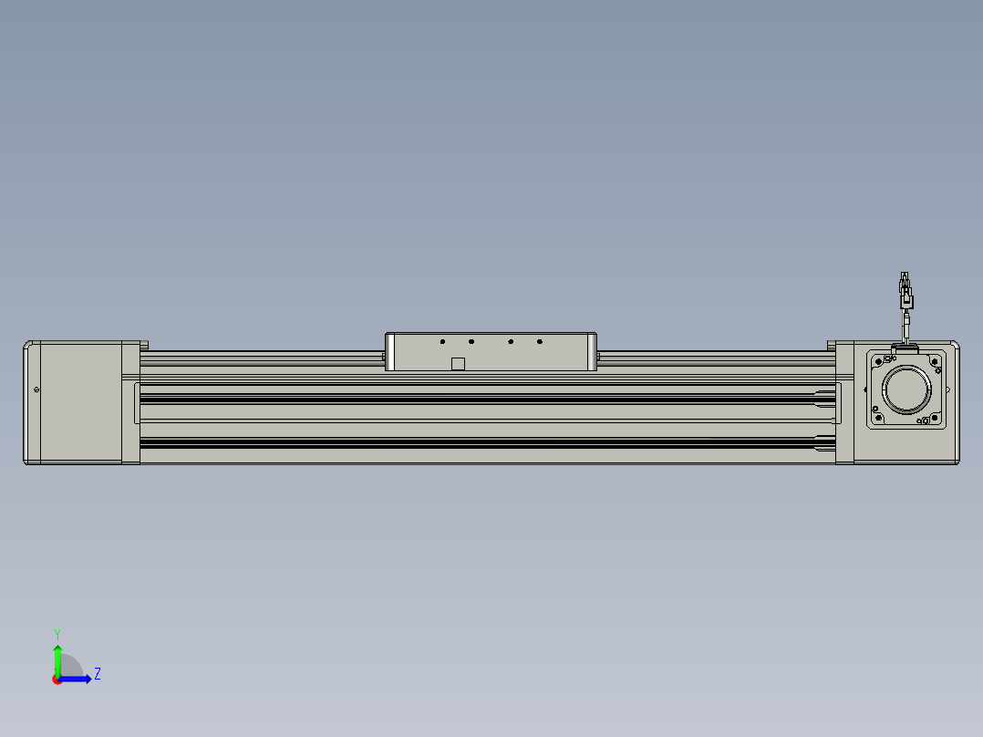 威洛博直线电机模组EB20-L224-S500-R-ZP75-MS3-5K左视图