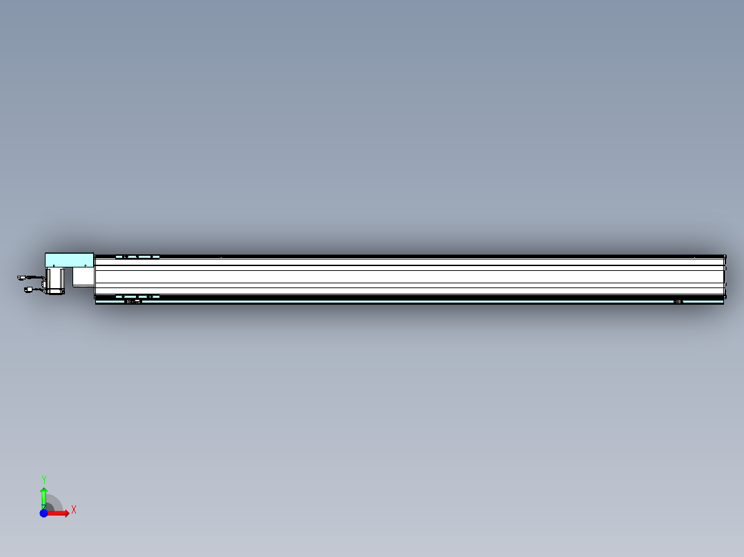 威洛博VBF同步带传动一般环境VBF14-L45-S1700-BR-ZP40-C3前视图