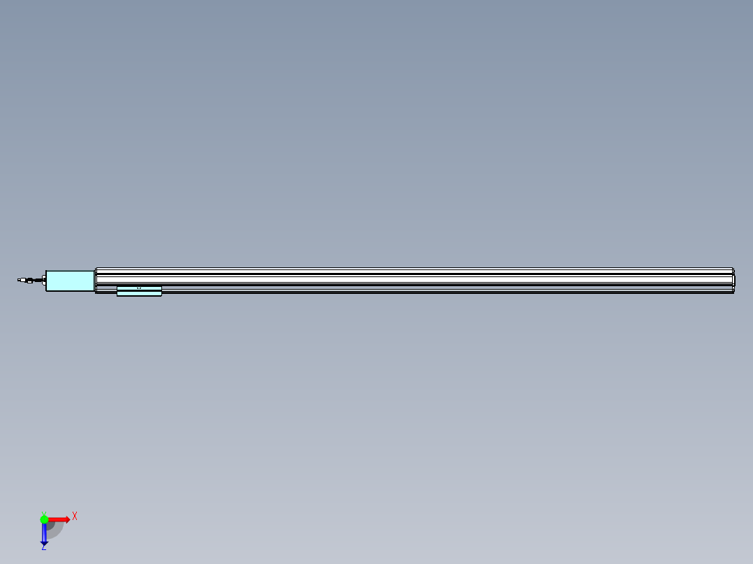 威洛博VBF同步带传动一般环境VBF14-L45-S1700-BR-ZP40-C3俯视图
