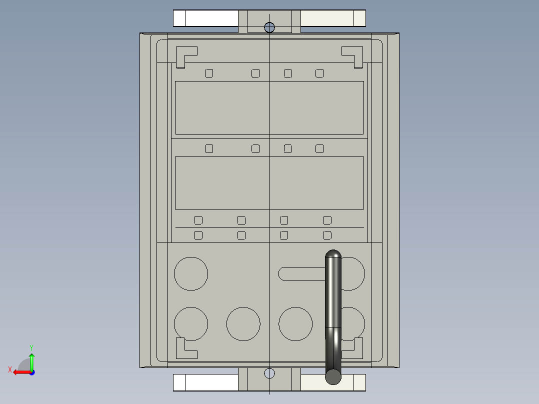 基恩士LK-HD500_kc图纸模型后视图