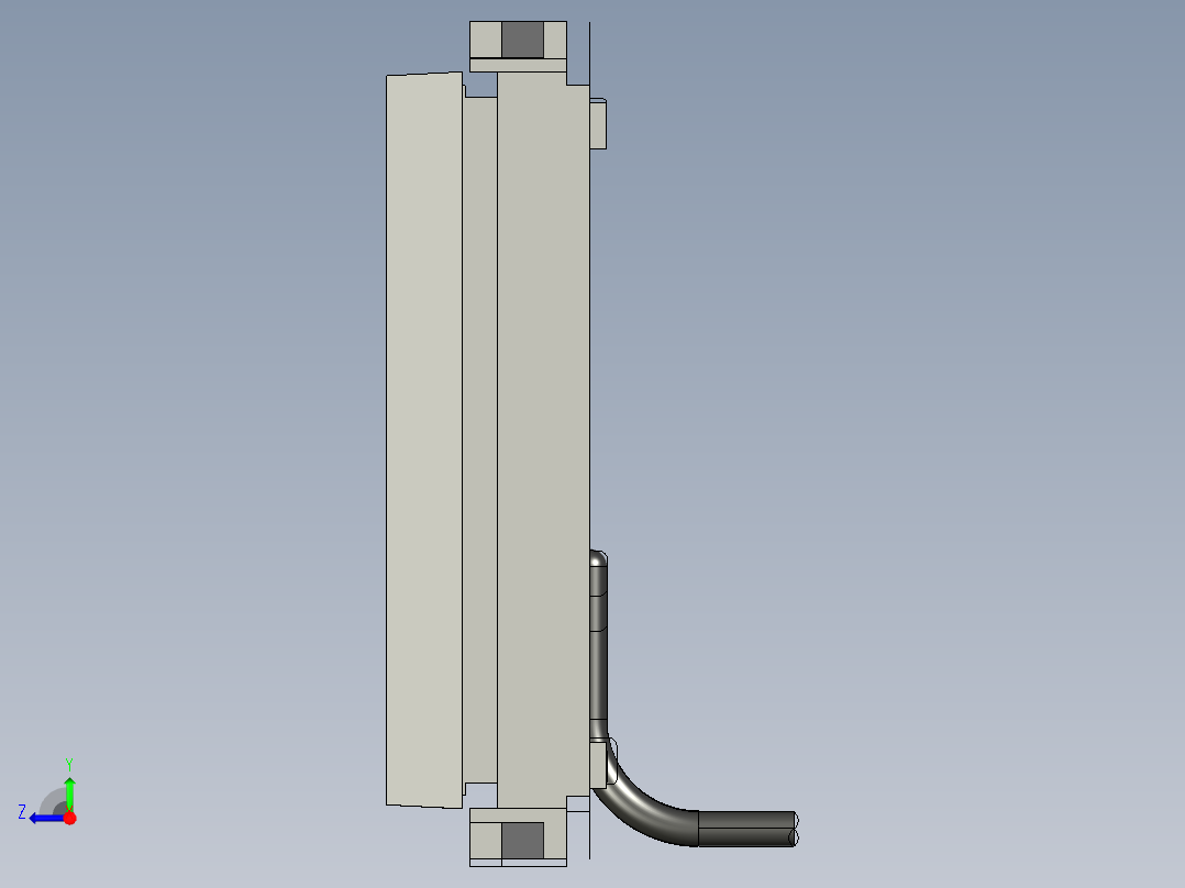 基恩士LK-HD500_kc图纸模型右视图