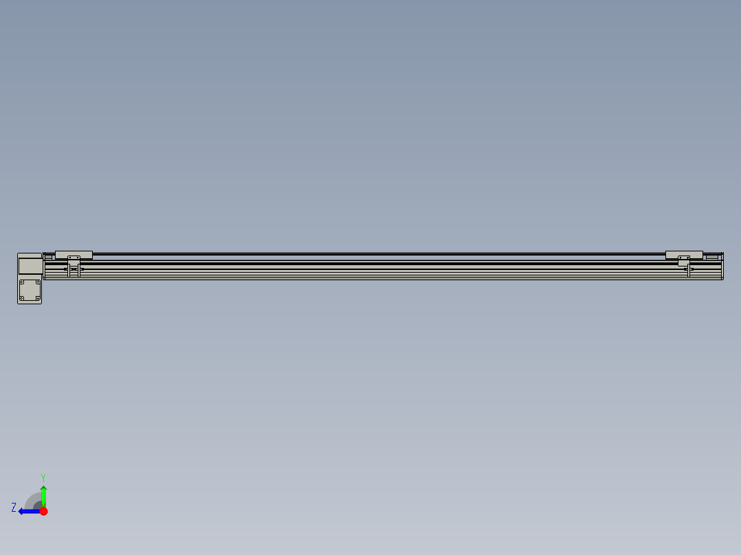 直线模组WG-LHB12-S1750-LD设计图纸右视图