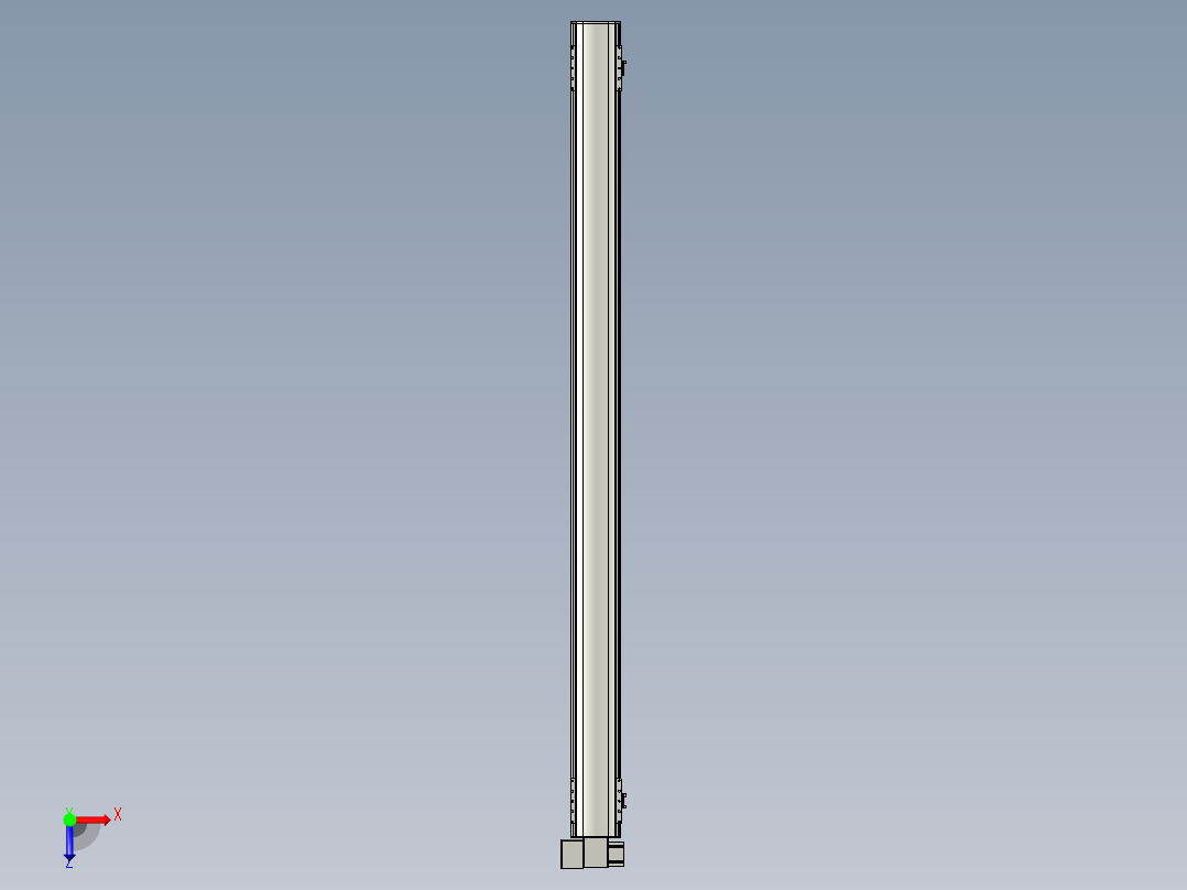 直线模组WG-LHB12-S1750-LD设计图纸俯视图