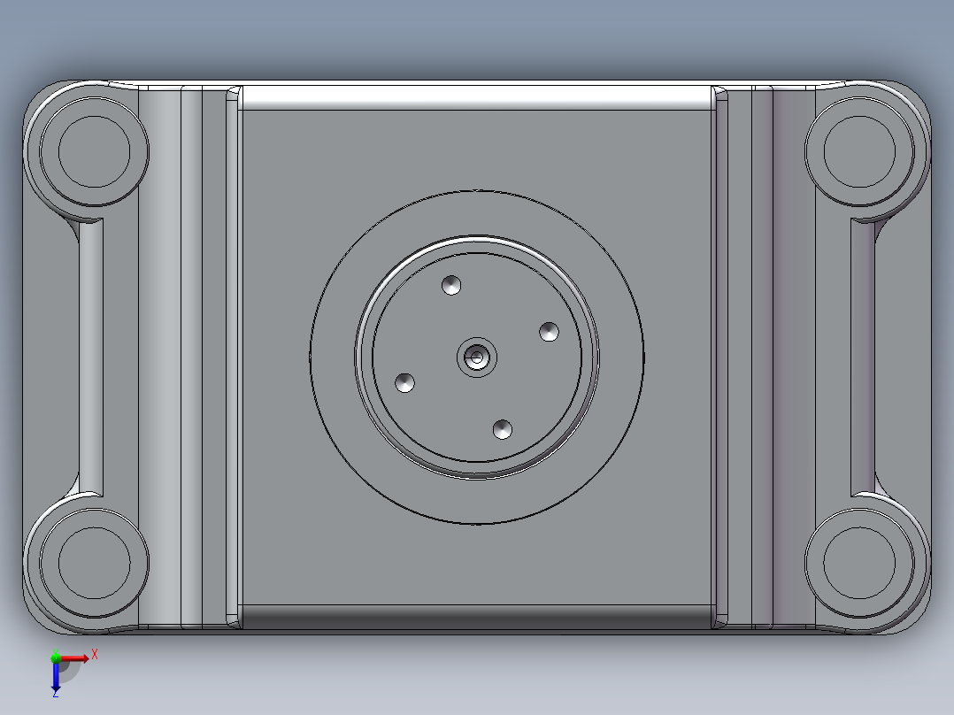 5MN三梁四柱式液压机三维+二维1032277==100俯视图