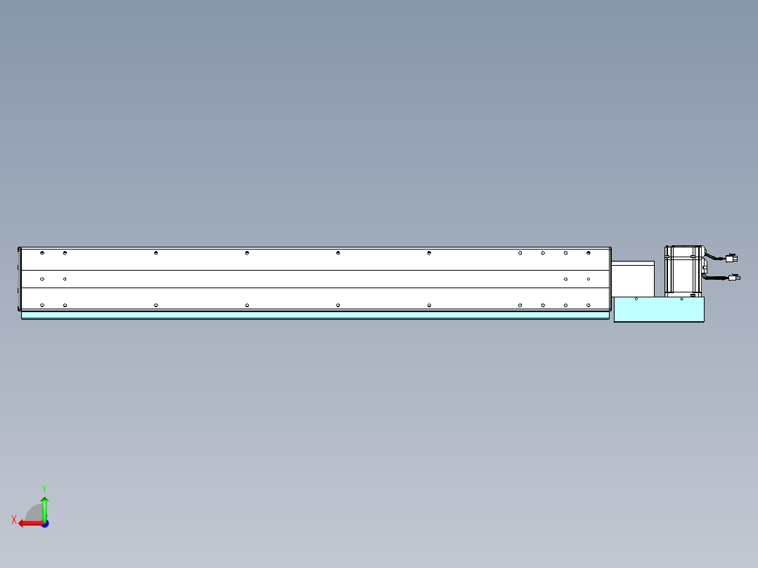 威洛博VBF同步带传动一般环境VBF14-L45-S1000-BL-ZP75-C3后视图