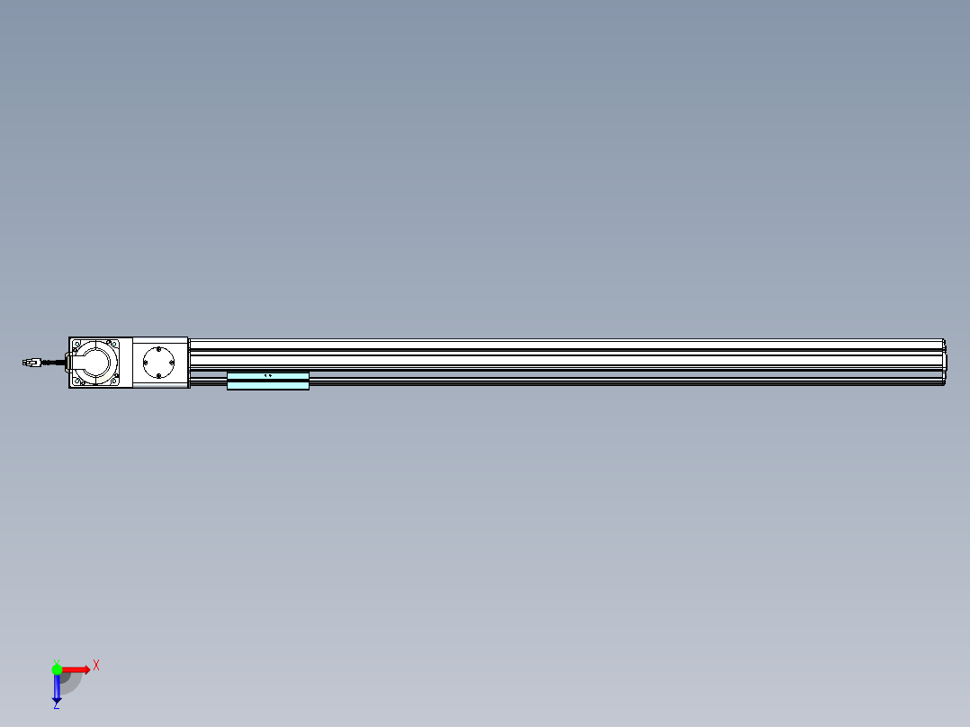 威洛博VBF同步带传动一般环境VBF14-L45-S1000-BL-ZP75-C3俯视图