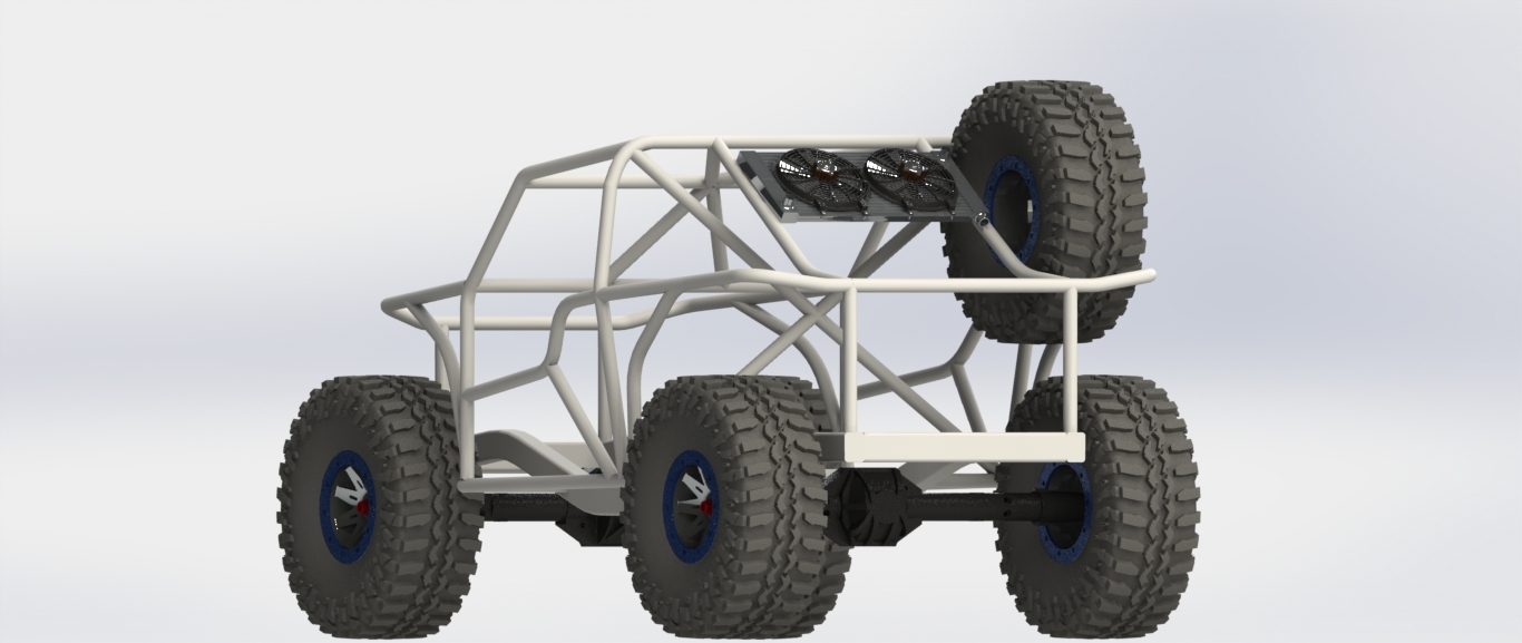 Off Road越野钢管车框架3D模型图纸 Solidworks设计